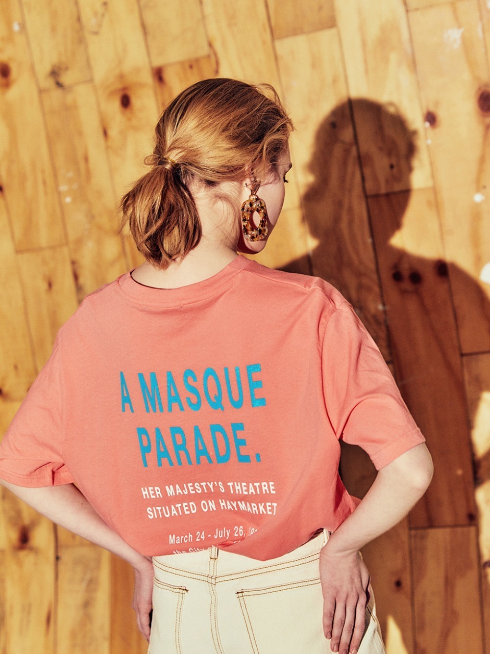 masque parade graphic T-shirts CORAL