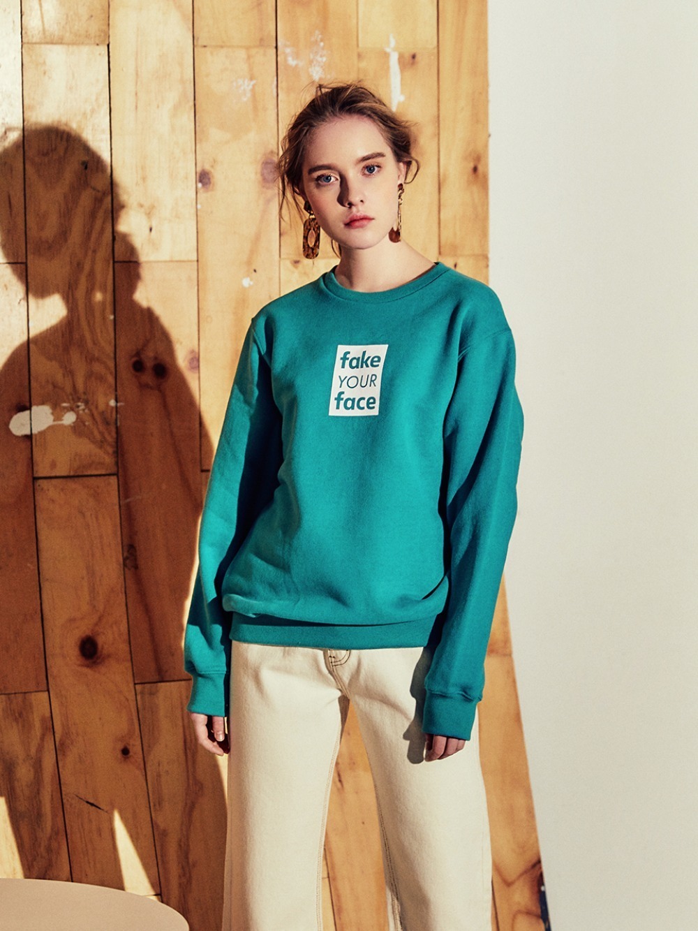 fake your face graphic sweatshirts MINT